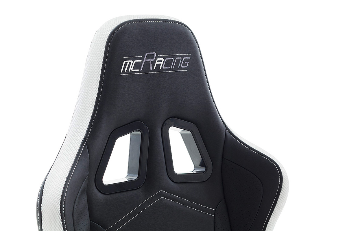 MC Racing Fotel gamingowy z oświetleniem LED